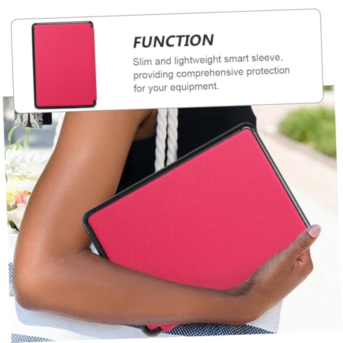 Funda de e-reader de 10ª generación ligera y resistente con tapa magnética rosa 4