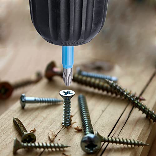 Yakamoz 10Pcs Phillips Bits #2 Magnetic Screwdriver Bit Set 1/4" Hex Shank Cross Head Ph2 Screwdriving Bits For Impact Driver, 2-Inch #TOP6