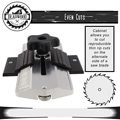 Dct Woodworking Thin Rip Table Saw Jig Guide Tool For Router Or Band Saw Cutting Wood/Ripping Chair Slates, Cabinet #TOP2