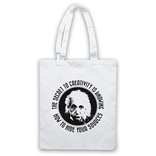 Albert Einstein Secret To Creativity Bolso, Blanco