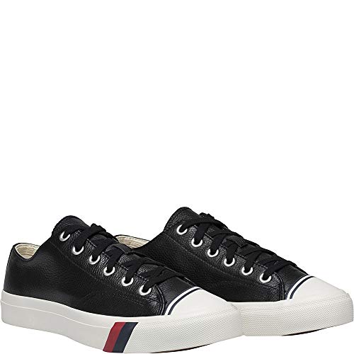 Image of Pro-Keds Royal Lo Lace Up Black Leather Shoes Sneaker