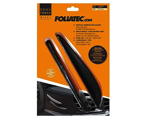 FOLIATEC Downforce Wings Auto Flügel Spoiler selbstklebend, schwarz, 2 Stück
