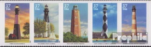 U.S. 3746-3750 Five Strips (Complete.Issue.) unmounted Mint/Never hinged ** MNH 2003 Lighthouses (Stamps for Collectors) Lighthouses