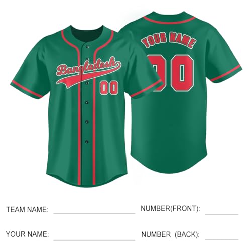 Custom Baseball Jersey National Team Softball Jersey Personalized Name Number for Men/Women/Youth miniatura 4