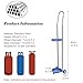 HCZKIUJ Portable Stainless Steel Gas Cylinder Rack for Nursing Homes, Clinics & School Labs - Mobile Cart with 2 Silent Wheels, 37.4