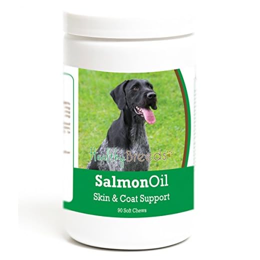 Healthy Breeds German Wirehaired Pointer Salmon Oil Soft Chews 90 Count