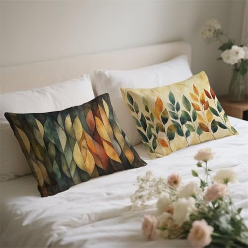 Housse de coussin 50x80 velours imperméable orange brûlée résistant aux taches C-244