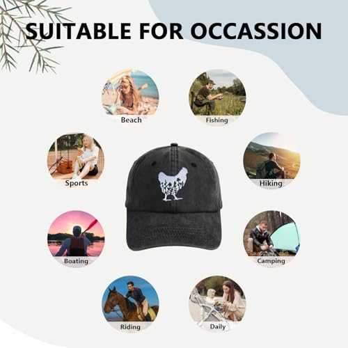 Gorra de béisbol bordada para mujer, negra, talla única miniatura 6