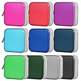 TNP CD Case Organizer, Car DVD Holder - 40 Disc Capacity, Portable Hard Shell DVD Wallet, Small Video Game Storage, Zippered CD Book Holder (Blue) - Image 8