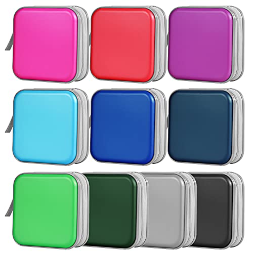 Tnp Cd Case Holder Organizer, Dvd Holder For Car, 40 Capacity Disc Holder, Portable Hard Shell Dvd Wallet, Small Dvd Case Holder Organizer, Video Game Storage, Zippered Cd Book Holder (Green) #TOP7