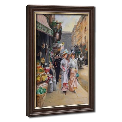 Toile Basile Lemeunier poster une promenade cadre à suspendre