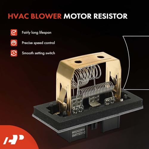 Image of A-Premium Front HVAC Blower Motor Resistor Compatible with Chrysler Models | for PT Cruiser 2001-2010 - Replace# 5058026AA, 5058026AB