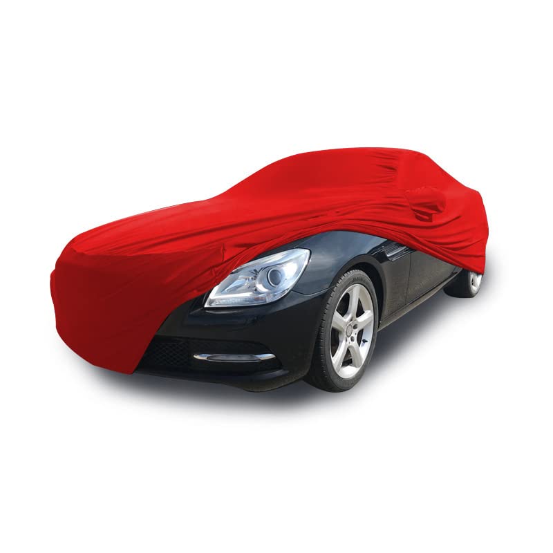 Housse Mercedes SLK R172 Coverlux+ rouge contre la poussière et les rayures