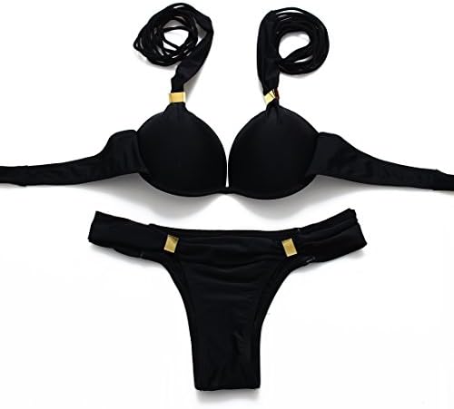 Triapple Push Up Bikini Halter Swimsuit Swimwear Bra Padded Biquini Bathing Suits