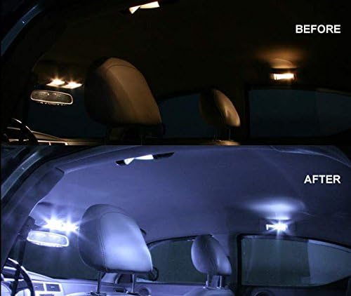 MicTuning MIC-FS3112 31mm-12SMD 3528 LED White Festoon Interior Car Lamp Bulbs, 10pcs