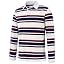 Navy & Red White Striped-long