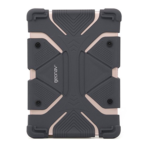Capa Universal Para Tablets de 9 a 12 Polegadas Geonav em Silicone e Laterais Ajustáveis - Preta, GE