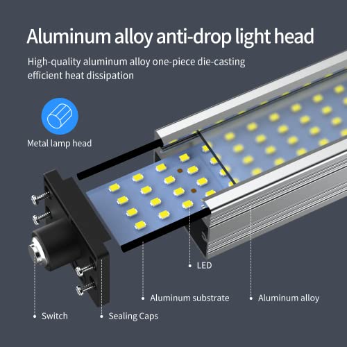 Flexible Work Light, Machine Light, Gooseneck Led Light Ip66 Waterproof 800 Lumen 120 Volt 44Leds Screw Mounted Floodlights For Machine Tools Lathes And Workbenches #TOP3