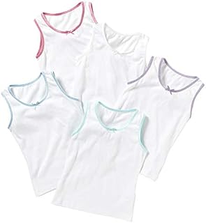 Just Essentials Girls Back to School 3 or 5 Pack Cotton Vests UK Seller