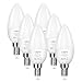 Produktbild Lepro E14 LED Warmweiss, Glühbirne E14, 4.2W 470 Lumen, 6er-Pack, ersetzt 40W Birne, C35 2700K Warmweiß Glühlampe, 250° Leuchtmittel, Kerzenleuchten