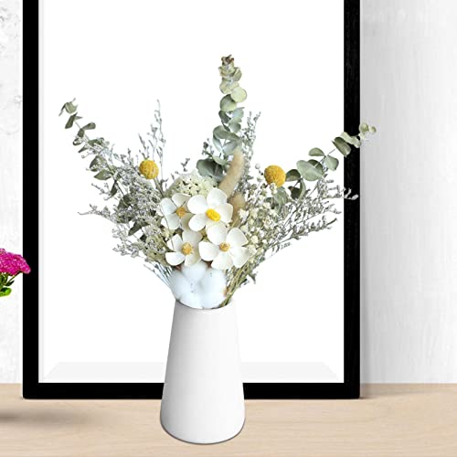 Ramo de Flores Secas con Hojas de Eucalipto y Violetas Blancas miniatura 5