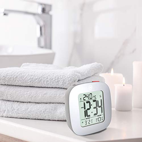 image for MARATHON CL030058GG Compact Alarm Clock with with Snooze, Light Featur