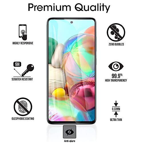 Image of STP FEEL Anti-Spy Privacy Tempered Glass Screen Protector Compatible For Samsung Galaxy A72 (Black, Pack of 1) Edge To Edge Coverage Screen Guard with Easy Installation Kit