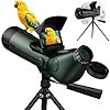 GOWWPUN Spotting Scopes Telescope, Save 30MP Photos&4K Video, 2.8'' Extended Screen,78mm Large Objective Lens for Stargazing,Bird Watching,Hiking,Wildlife Viewing,IP54 Waterproof
