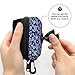 Blue Polka Dot Bohemian Paisley Dog Poop Bag Storage Box with Safety Lock, Suitable for Any Dog ​​Leash, Pet Travel Poop Bag Storage Bag