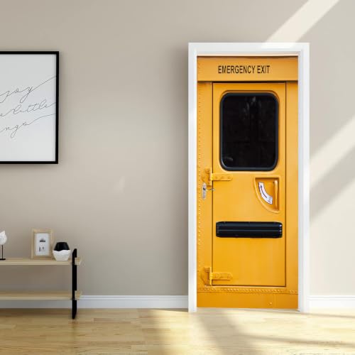 Papier peint autocollant de porte 3D artfanke pour un salon moderne et chaleureux
