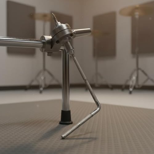 Qianly Cymbal Stand Drum Clamp Extension Arm Cymbal Holder Tom Bracket Metal Alloy Universal Ball Joint Flexible Positioning Strong Stability Hardware — view 5