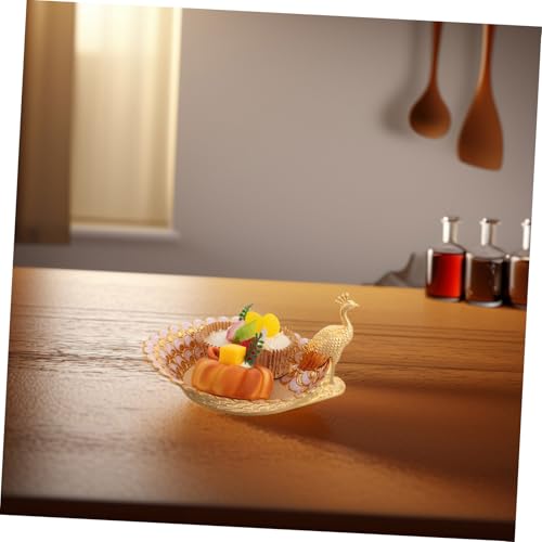 Assiette à fruits métal pour service sans risque de casse