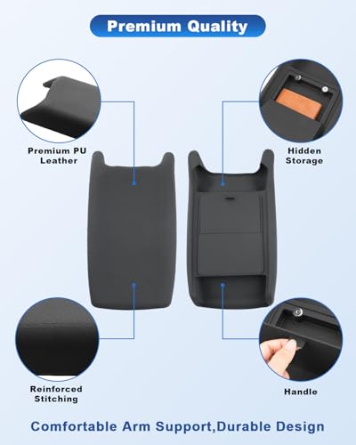 Image of CDEFG for 2026 Mitsubishi Outlander Center Console Cover for 2026 Mitsubishi Outlander GN Accessories Armrest Cover Middle Console Protector w /Hidden Storage Pocket (Gas Version Only, Non-Sport)