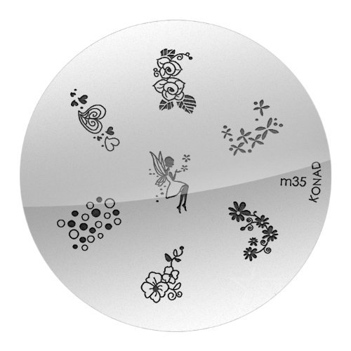 Konad Stamping Nail Art - Image Plate M 35 by Star Naildesign & Cosmetics
