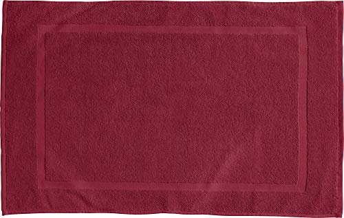 REDBEST Duschvorlage, Badteppich Chicago weinrot Größe 50x80 cm - extra dick, weich, saustark und strapazierfähig (weitere Farben)