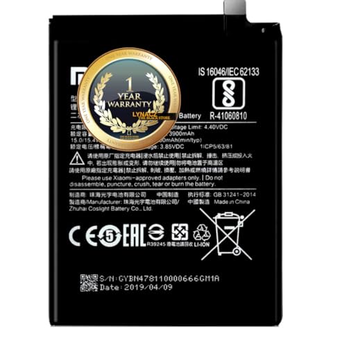 Image of Original BN47 Lithium-Ion for Mi A2 Lite | Redmi 6 Pro |4000mAh| with 1 Year Replacement Warranty