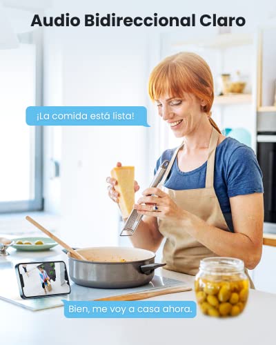 ieGeek 4MP HD Camara de Vigilancia Exterior, Cámara de Seguridad con Cable de Red, Camara WiFi Exterior con Zoom Digital de 8X, Detección de Movimiento, Audio Bidireccional