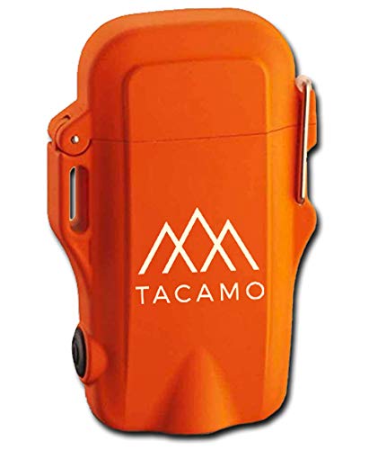 TACAMO Fire Making Bundle (TAC-BNDL-001) | 15-Piece Emergency Fire Making Kit + Dual-Headed Flameless Electric Arc Lighter