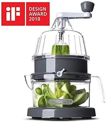 Spiralizer Next Generation Multi-Blade Spiralizer Vertical Vegetable Slicer, Now 30% Stronger - Best Vegetable Cutter - Zucchini Pasta Noodle Spaghetti Maker for Low Carb/Paleo/Gluten-Free Meals