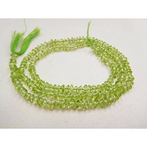 Perles de péridot naturel sur fil créatif pour composer un bijou personnalisé à offrir