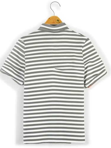 Image of Mack Jonney Men's Striped Cotton Rich Polo T Shirt | Collar Tshirts | Half Sleeves | Stripe-Regular Fit-MACK640682