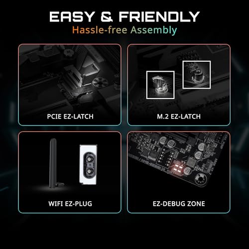Image of GIGABYTE B840 Eagle WIFI6E AMD AM5 ATX Motherboard, Support Ryzen 9000 /8000 /7000 Series, 8+2+2 Power Phase, DDR5, 3X M.2, PCIe 4.0, USB-C 3.2 Gen 2, WiFi 6E, 2.5GbE LAN, EZ-Latch, 3-Year Warranty