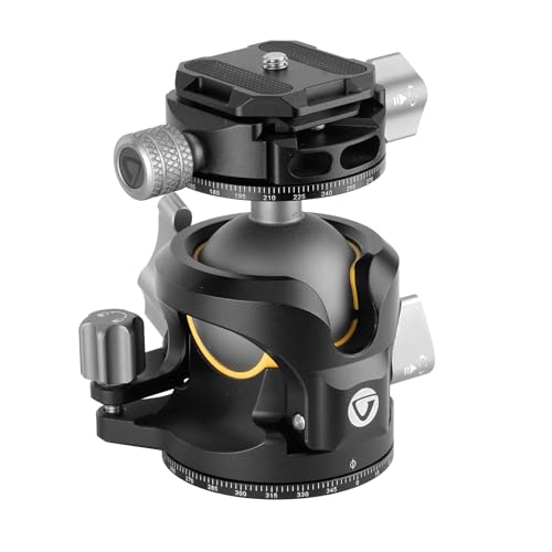 Rótula de bola Vanguard LBP-60S de perfil bajo para trípodes estables 5