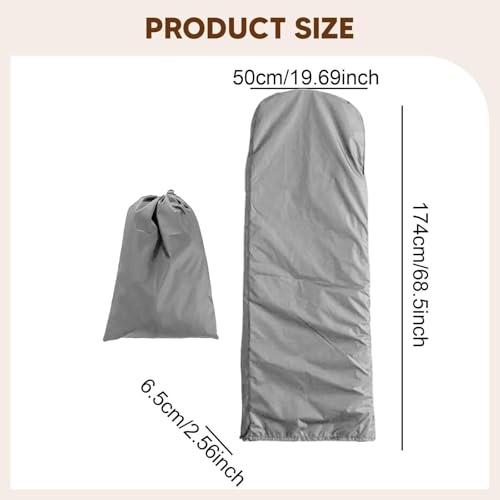 Image of Folding Ladder Cover Portable Stepladder Protector for Lawn Garden Farmhouse 50x174x6.5cm Gray | Home & Garden | Tools | Ladders