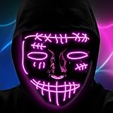 mascara la purga 3 Uso amplio: las máscaras de disfraces de Halloween son adecuadas para todas las ocasiones, como Halloween, fiestas, fiestas rave, bolas de discoteca, clubes, fiestas de carnaval, fiestas de disfraces, carnavales, fiestas de disfraces, regalos, festivales, cosplay y eventos.