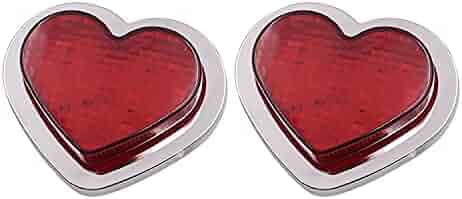 Amazon.com: jdm 2PCS Red Heart Shaped Side Marker/Accessory