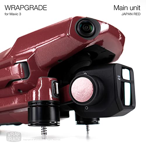 Image of WRAPGRADE Full Skin Stickers for DJI Mavic 3 / Mavic 3 Classic (Japan RED)