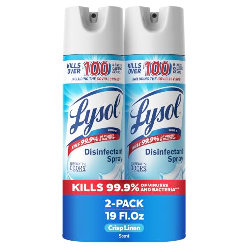 Lysol Disinfectant Spray, Household Cleaning Supplies, Disinfecting Multi-Purpose Room Spray...
