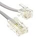 Produktbild RJ11 Männlich Stecker Zum 4 Draht RJ45 Männlich Stecker Flach Kabel Anschlusskabel 1 m