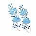 New Plum Blossom Flower Applique Clothing Embroidery Patch Fabric Sticker Iron On Sew On Patch Craft Sewing Repair Embroidered(Blue)